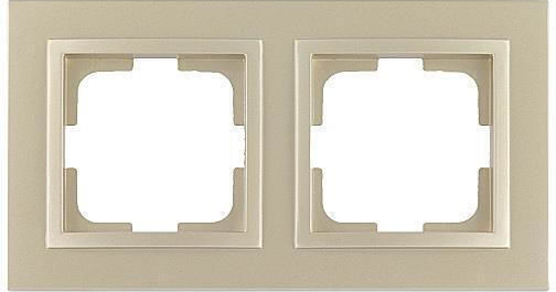 Mono Electric Switch Frame 2 Positions Vertical and Horizontal Installation in Beige Color 500-002236161