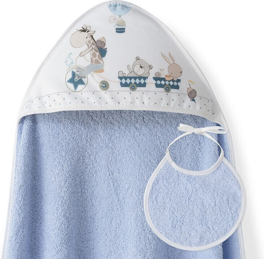 Interbaby Baby Bathrobe Set with Hood 100x100cm