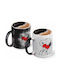 Koupakoupa Heat Change Tasse Keramik Schwarze 330ml
