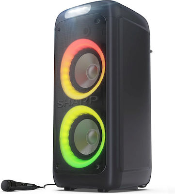 Sharp Sistem Karaoke cu Microfon cu Fir PS-949 Party Speaker PS949 în Culoare Negru