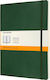 Moleskine Notebook Ruled with Elastic Green