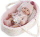 Berbesa Baby Doll Set Coral with Carrycot 34 cm