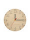 Koupakoupa Wall Clock Wooden Beige Ø20cm