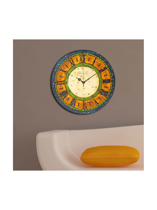 Antique Wall Clock Plastic Multicolour Ø40cm