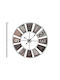 Antique Wall Clock Plastic Gray