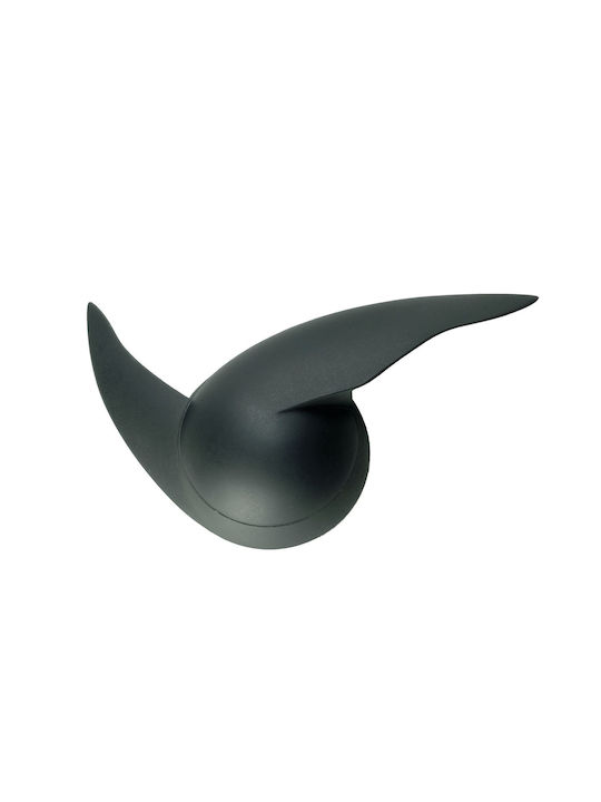 Alessi Ρολόι Τοίχου Πλαστικό Γκρι 25x5cm