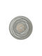 Arti E Mestieri 3D Wall Clock Metallic Silver Ø50cm