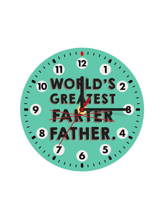 Koupakoupa Wall Clock Wooden Turquoise
