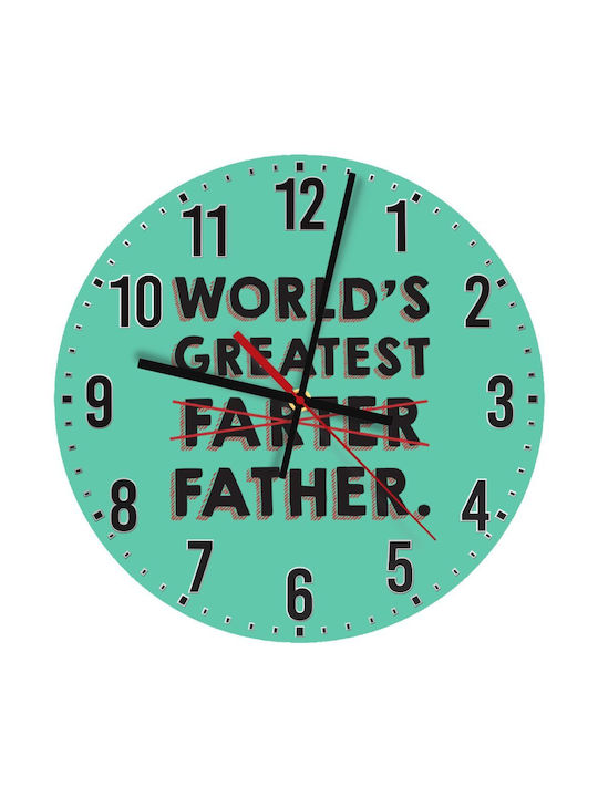 Koupakoupa Silent Wall Clock Wooden Green Ø30cm