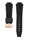 Bobroff Rubber Strap Black 15mm