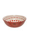 Weihnachtlich Schale Porzellan Rot L24xB9.2xD24cm.