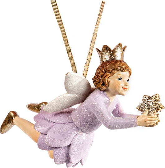 Hängendes Fee Ornament Polyresin Lila