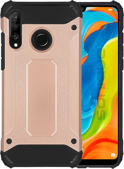 Sonique Heavy Armor Back Cover Σιλικόνης / Πλαστικό 2mm Ροζ Χρυσό (Huawei P30 Lite)