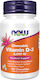 Now Foods Vitamin D-3 Vitamin for Immune System Boost & Bone Health 5000iu Energy 120 chewable tabs