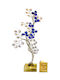 Dekoratives Blume aus Kristall 11x31cm 1Stück