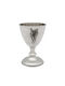 Savvas Design Glass made of Metal in Silver Color