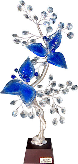Decorative Flower made of Crystal 15x8x35cm 1pcs