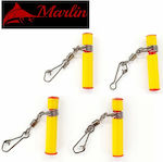 Marlin Draht-Spaltring zum Angeln Set 4Stk