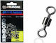 Kendozo Lures Tuff Steel Draht-Spaltring Angelgeräte No1 Set 15 Stück Schwarz