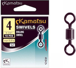 Kamatsu Fishing Snap Set 10 Pieces Black