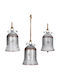Hanging Bell Ornament Metallic Silver 21x21cm
