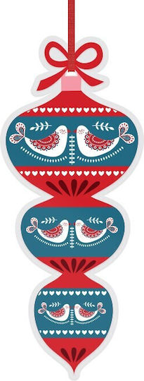 Hanging Ornament Tear Plastic 16x6cm