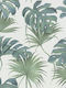 Wallpaper Vinyl Green L1005xW53cm Washable