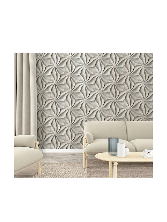 Wallpaper Vinyl Gray L270xW159cm Washable