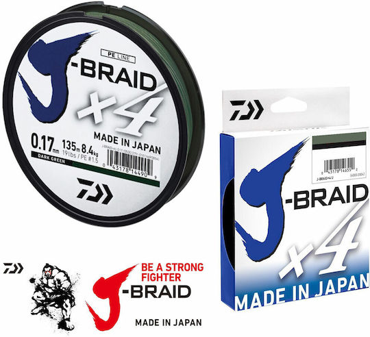 Daiwa J-Braid Fischereifaden 135m / 0.21mm / 2.6kg