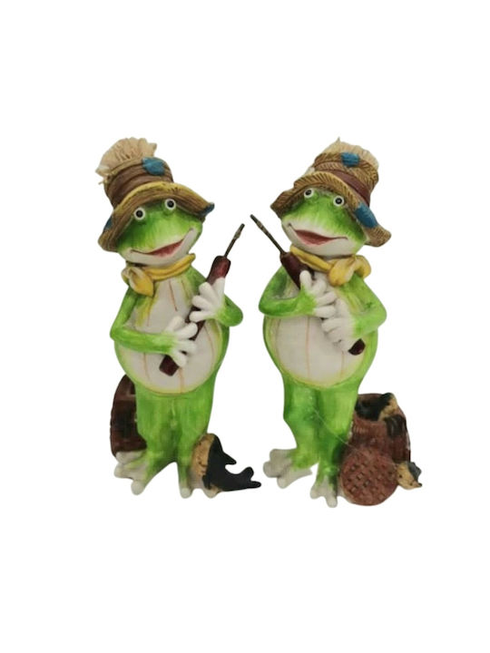Dekorativer Frosch aus Keramik 7x5x15.5cm 1Stück
