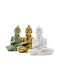 Decorativi Buddha din Gips 5.5x4.4x5.5cm 3buc
