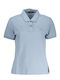 Napapijri Damen Polo Bluse Kurzarm Blau