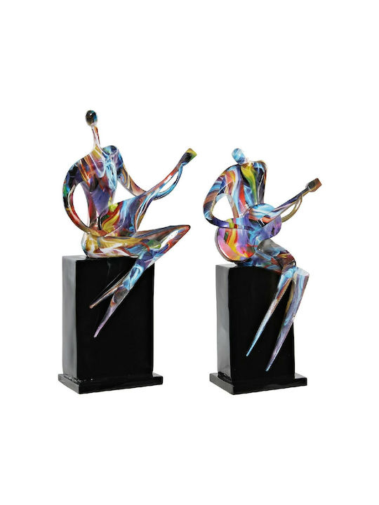 DKD Home Decor Set of Decorative Figures Polyresin 31x18x51.5cm 2pcs