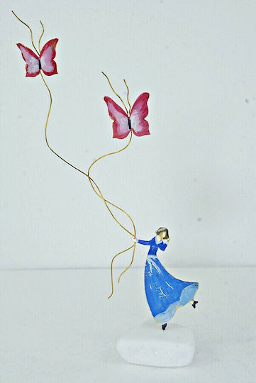 Epilekton Art Decorative Statuette made of Metal 5x22x22cm 1pcs