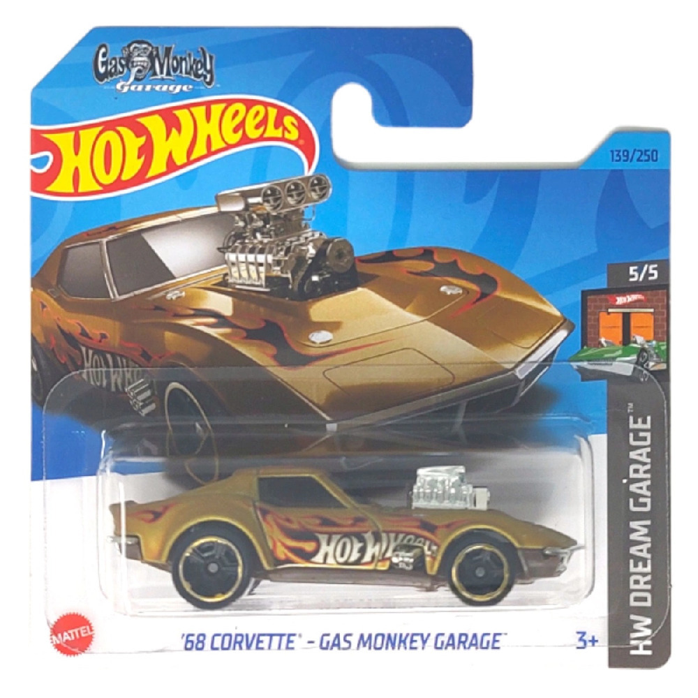 Hot Wheels ΄68 Corvette - Gas Monkey Garage Mașinuță pentru 3+
