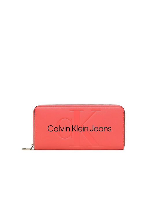 Calvin Klein Groß Frauen Brieftasche Klassiker Rot