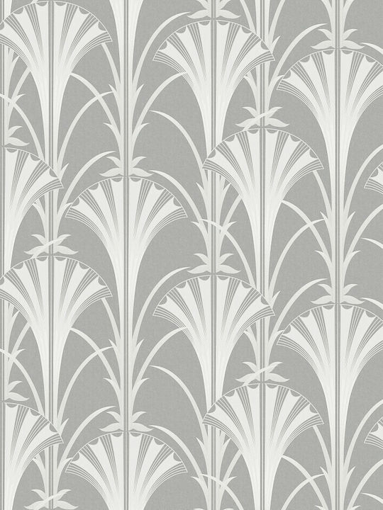 Wallpaper Vinyl Gray L1000xW53cm Washable