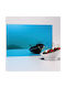 Wall Mirror with Blue Plastic Frame 100x150cm 1pcs