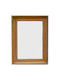 Lampiris Interiors Oglindă de Perete cu Auriu Ramă din Lemn 70x50cm 1buc