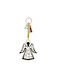 Hanging Lucky Charm Angel Black made of Metal 8x9cm 1pcs