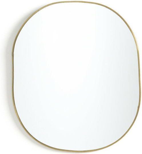 La Redoute Interieurs Π30CM Καθρέπτης Οβάλ Κίτρινος 36x30cm