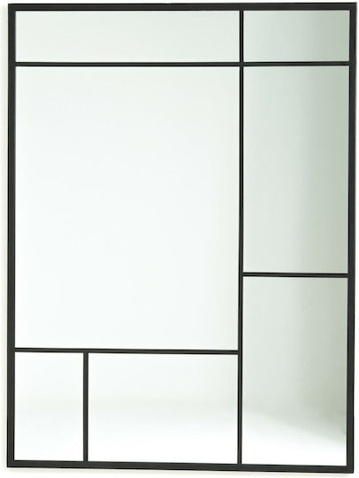 La Redoute Interieurs Wall Mirror Full Length with Black Metallic Frame 120x90cm 1pcs