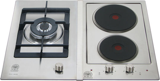 La Germania Natural Gas & Electric Cooktop Autonomous 61.5x51εκ. Silver