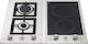 La Germania Natural Gas & Electric Cooktop Autonomous 61.5x51εκ. Silver