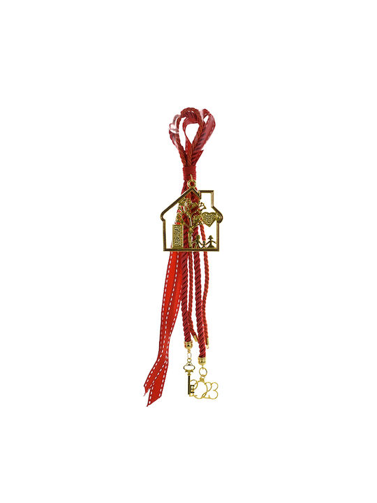 Hanging Lucky Charm Home Red 5.5x5cm 1pcs