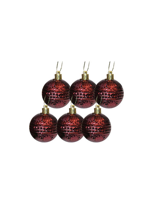 Christmas Ball Ornament Burgundy