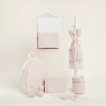 Ntampoudis Pink-Gold Lurex Baptism Package 8pcs