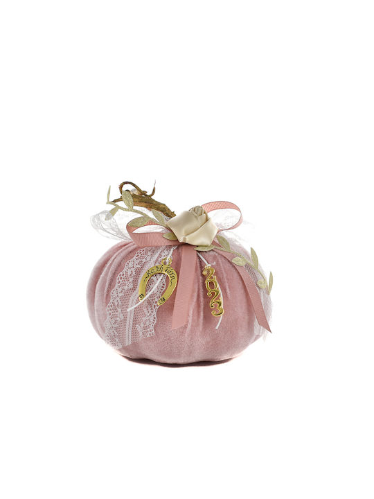 Tabletop Lucky Charm Pumpkin Pink made of Metal 1pcs