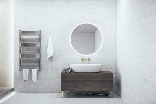 Mirrors & More Aurora Καθρέπτης Τοίχου με LED Φωτισμό Διαμέτρου 60cm