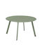 Round Side Table Green L70xW70xH40cm